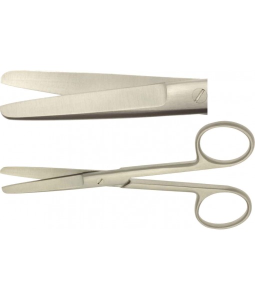 ELCON SURGICAL SCISSORS 115MM, STRAIGHT, BLUNT ST