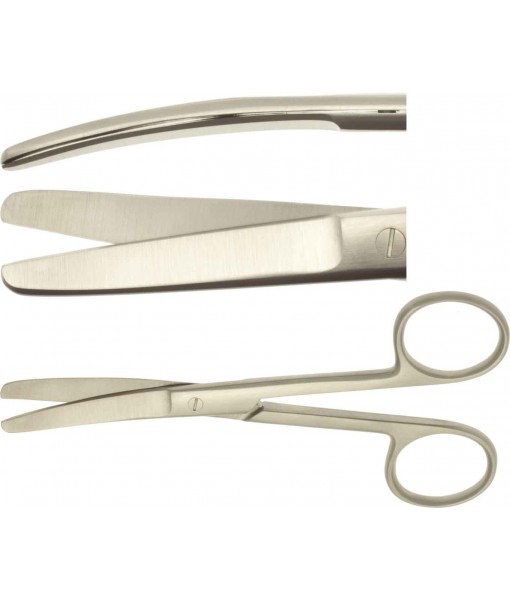 ELCON SURGICAL SCISSORS 115MM, CURVED STUMP ST