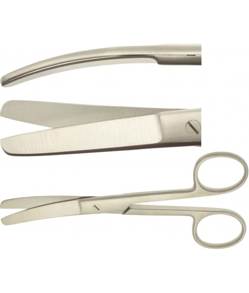 ELCON SURGICAL SCISSORS 130MM, CURVED, STUMP ST