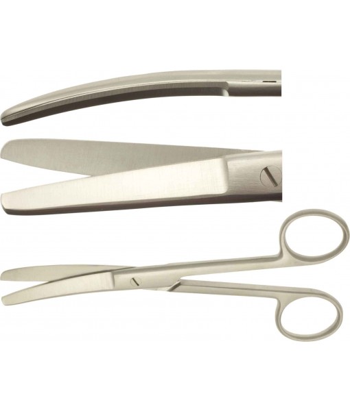 ELCON SURGICAL SCISSORS 145MM, CURVED, STUMP ST