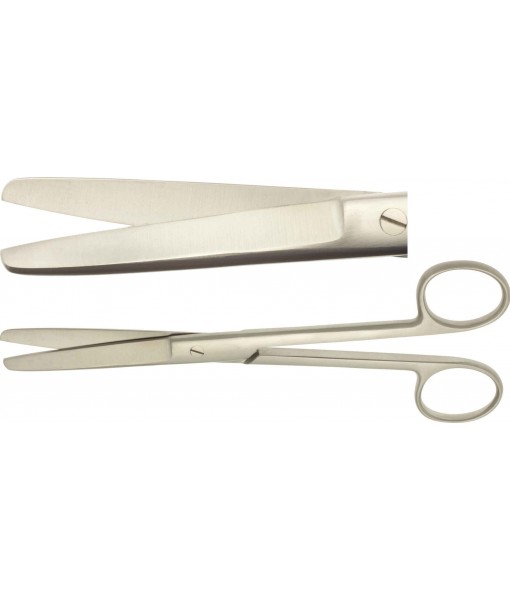 ELCON SURGICAL SCISSORS 185MM, STRAIGHT, BLUNT ST