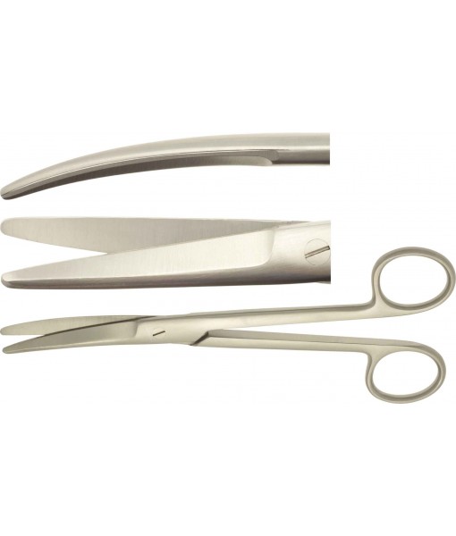 ELCON MAYO DISSECTION SHEARS 155MM, CURVED, STUMP ST