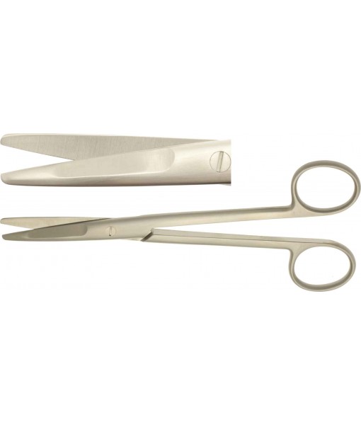 ELCON MAYO DISSECTION SHEARS 140MM, STRAIGHT, BLUNT, BEVELLED CUTTING ST
