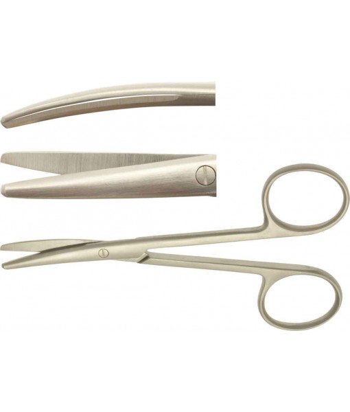 ELCON LEXER-BABY DISSECTION SHEARS 100MM, CURVED, STUMP ST
