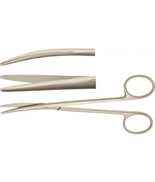 ELCON BABY-METZENBAUM DISSECTION SCISSORS, 145MM, CURVED, BLUNT, SLIM MODEL St