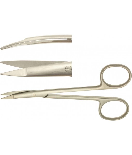 ELCON SHEA DISSECTION SHEARS 120MM, CURVED, POINTED ST