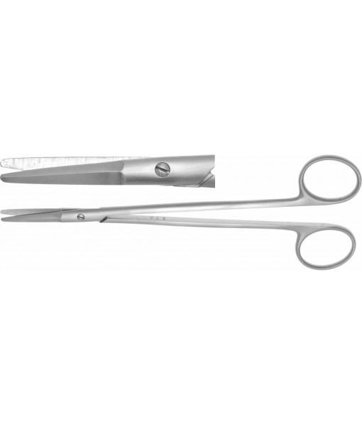 ELCON KAHN DISSECTION SCISSORS 180MM, STRAIGHT, BLUNT, DOUBLE BLADE St