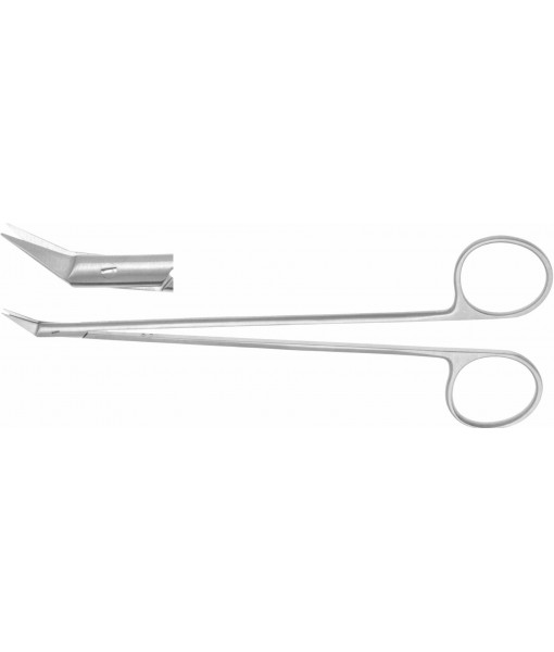 ELCON DIETHRICH VESSEL SCISSORS 160MM, 25° ANGLED SIDEWAYS, POINTED St