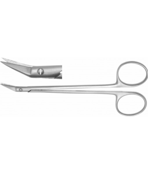 ELCON DIETHRICH VESSEL SCISSORS 135MM, 25° ANGLED SIDEWAYS, POINTED St